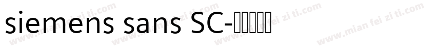 siemens sans SC字体转换